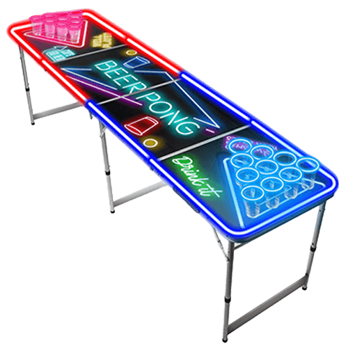 Table Beer Pong Lumineuse