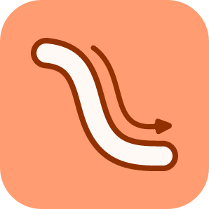 Toboggan orange