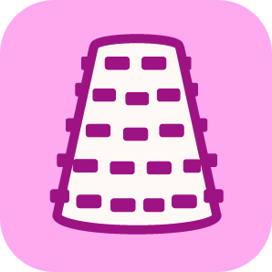 Tour d'escalade rose