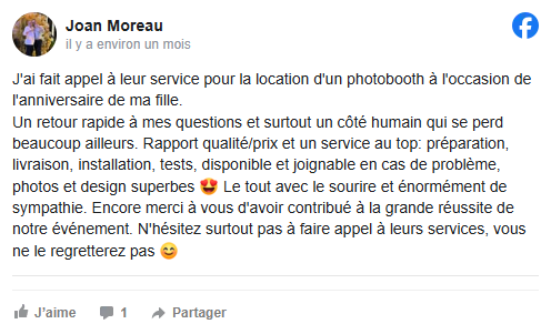 Avis client